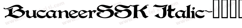 BucaneerSSK Italic字体转换